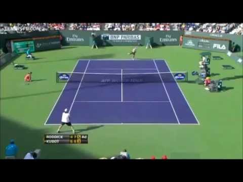 Andy Roddick Vs Lukasz Kubot Indian Wells 2012 Highlights