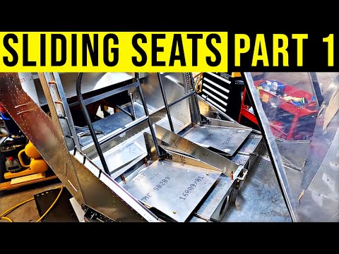 How to Install Adjustable Sliding Seat Kit PART 1 - Zenith 750 Cruzer Kit Airplane