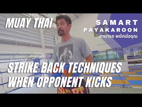 Strike Back Kicks With Punches, Knees, and Kicks With Samart Payakaroon  สามารถ พยัคฆ์อรุณ