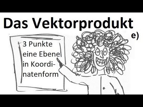 Koordinatenform einer Ebene aus drei Punkten