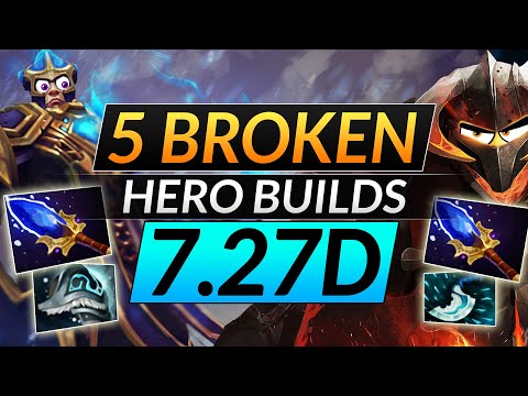 5 NEW Hero BUILDS That are SUPER BROKEN - ABUSE for FREE MMR - Dota 2 Meta Guide