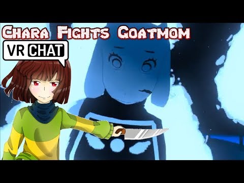 Undertale Chara defeats Goat Mom in VRchat!