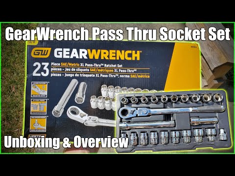 GearWrench Pass Thru Socket Set Unboxing & Overview