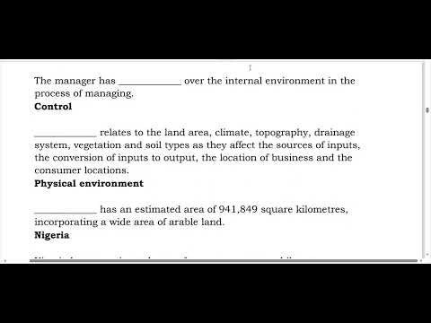 BUS105 Tutorial video & Summary