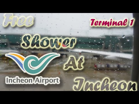 Banho gratuito no aeroporto de Incheon, Coreia do Sul |