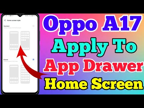 Oppo A17 App Drawer Setting Kaise On Kare // How To App Drawer Setting On Oppo A17
