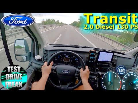 2022 Ford Transit 2.0 EcoBlue Trend H2 130 PS TOP SPEED AUTOBAHN DRIVE POV