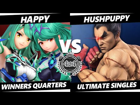 4o4 Smash Monthly 20 - GSA| Happy (Mythra, Pyra) vs Hushpuppy (Kazuya) - Winners Quarter-Final