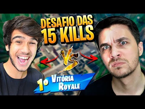 DESAFIO 15 KILLS! DESAFIEI O GELLI CLASH NO FORTNITE BATTLE ROYALE! QUEM VENCEU?