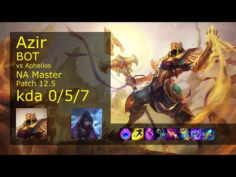 Rank 2 NA Azir Bot: Azir vs Aphelios