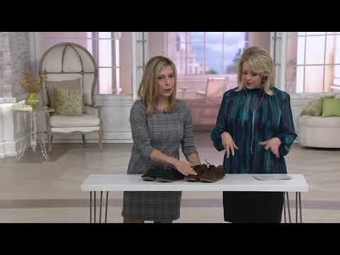 Clarks Unstructured Leather Lace-up Shoes - Janey Mae on QVC