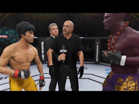 Bruce Lee vs. Titan Atlas - EA Sports UFC 4 - Epic Fight 🔥🐲