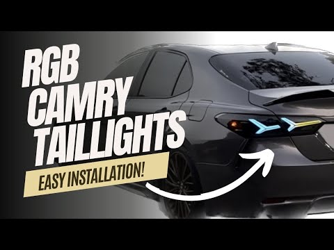 Toyota Camry 2018-2023 RGB LED Taillights Easy Install
