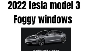 Tesla Model 3 foggy windows fix