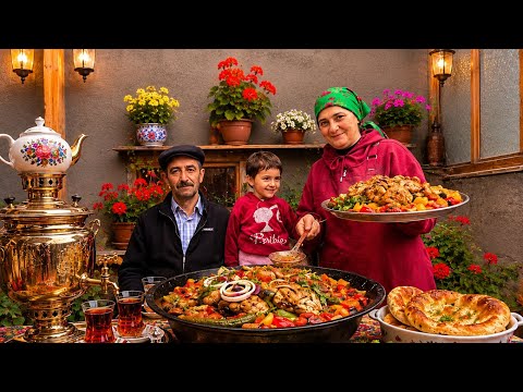 Village Style Saj Dish & Cozy Family Atmosphere 🌿🔥