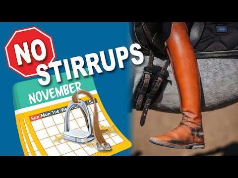 Lernen Sie, ohne Steigbügel zu reiten