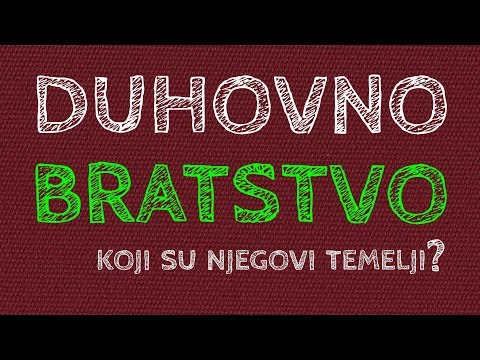 Duhovno bratstvo. Koji su njegovi temelji? | Predavanje u Bogumilskom Centru | 14.11.2018.