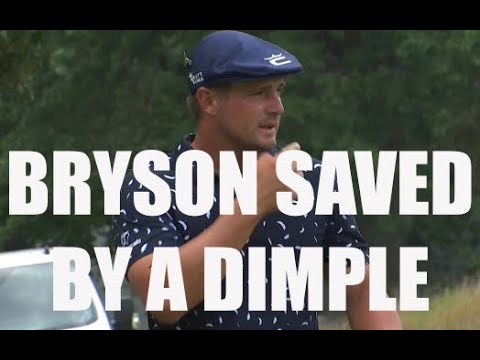 Bryson DeChambeau Saved by a Dimple - Golf Rules Explained
