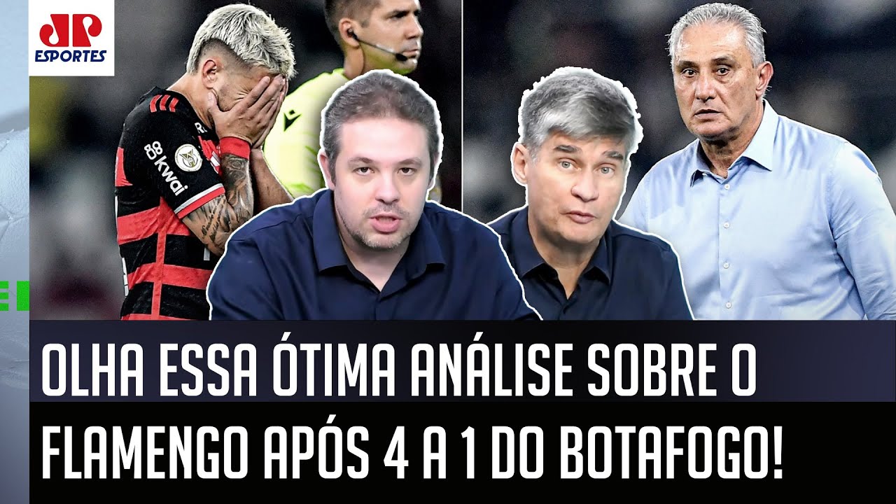 "QUAL É A EXPLICAÇÃO?? O que MAIS CHAMA A ATENÇÃO é que o Flamengo..." 4 a 1 do Botafogo GERA DEBATE
