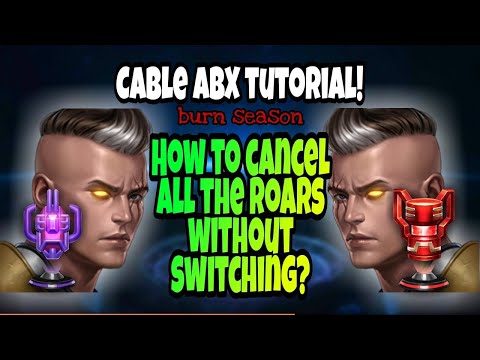 Cable ABX tutorial! Cancel all the roars without switching! Burn season|| Marvel Future Fight