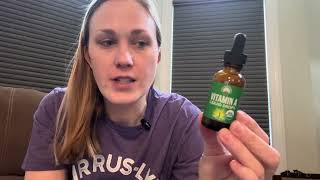 Review of the USDA Organic Vitamin A Liquid Drops Supplement. Vegan High Bioavailability