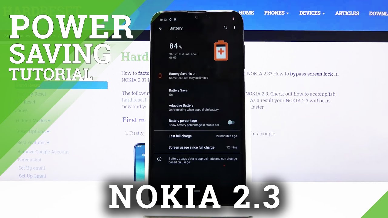 How to Save Power in NOKIA 2.3 – Battery Saver Tutorial