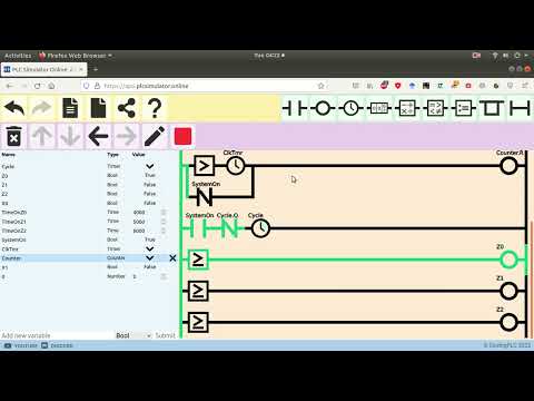 PLC Simulator Online - Project Number 1