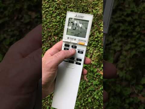 EASIEST 3 MINUTE: How to work my Mitsubishi mini split air conditioning heat remote control