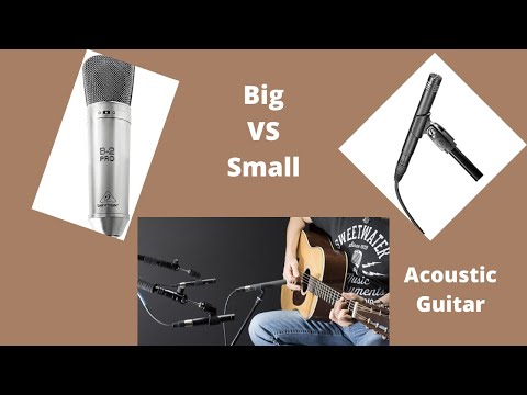 Small Diaphragm VS Large Diaphragm Condenser Microphone | Recording Acoustic Guitar 🎸
