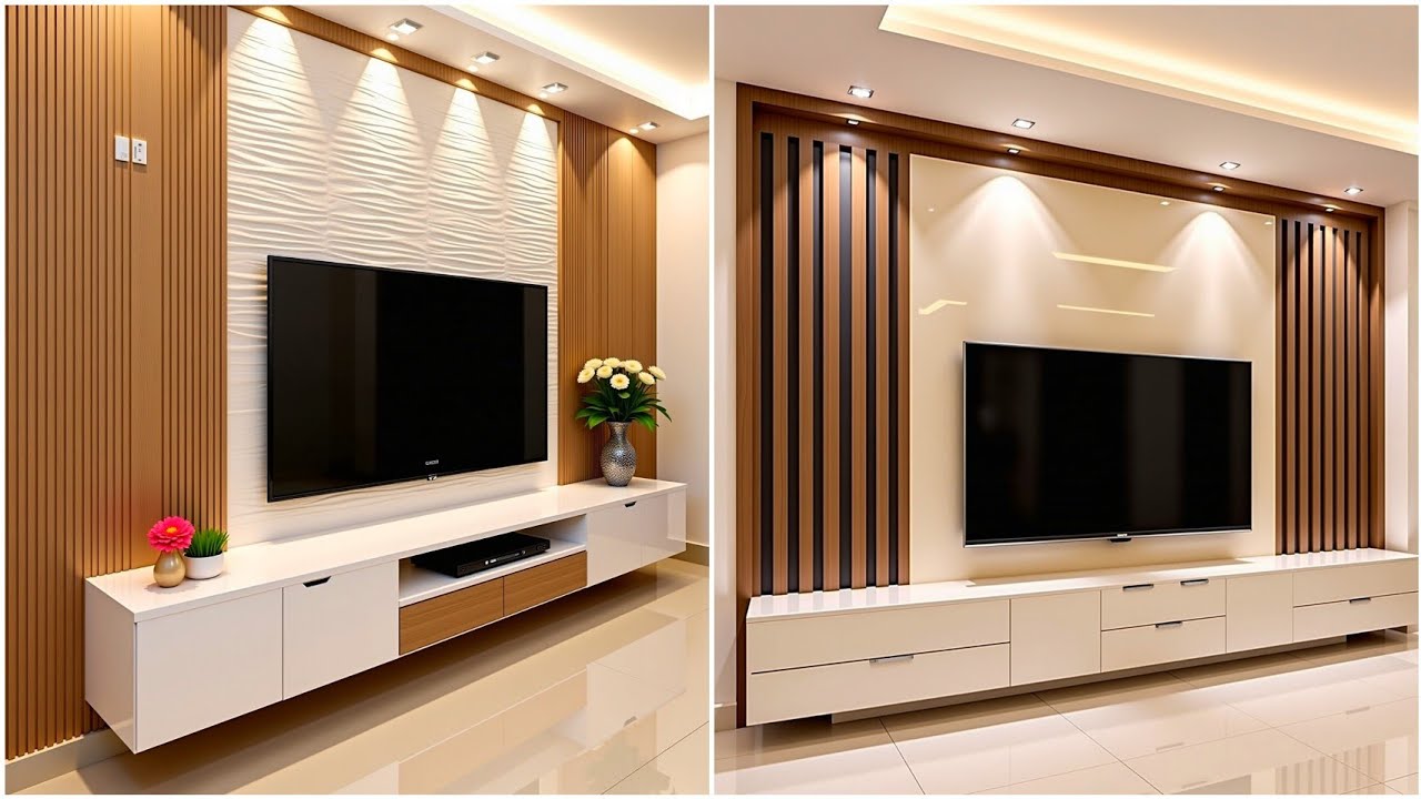200 Modern TV Unit Design Ideas For Living Rooms 2026 | TV Stand & Wall Decor Ideas & Wall Cladding