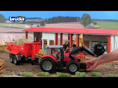 video-Traktor Massey Ferguson 7624 BRUDER