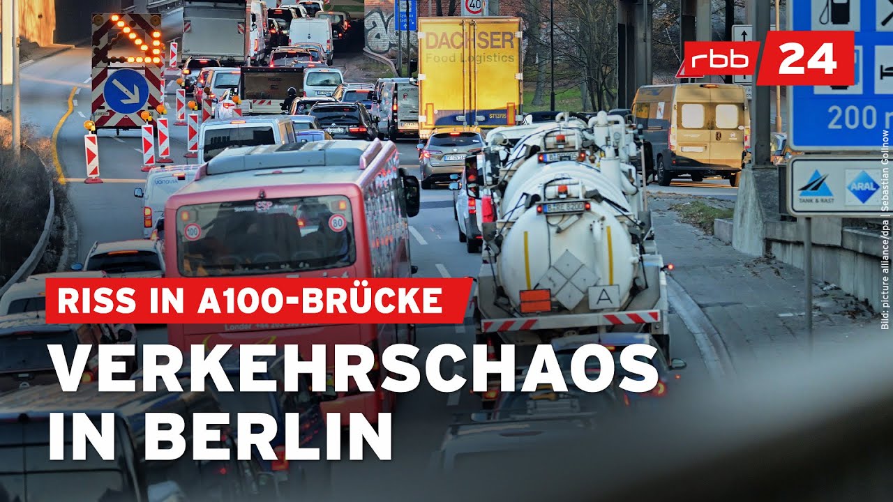 A100-Brücke gesperrt: Droht nun jahrelanges Verkehrschaos in Berlin?