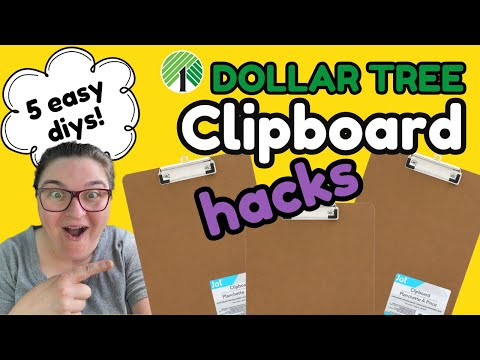 5 Creative Dollar Tree Clipboard DIYs You Need to Try! ✂️✨