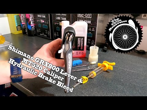 Shimano Hydraulic Brake Bleed Gravel bike GRX800 Lever and MT520 Caliper -THE CYCLE RENOVATOR