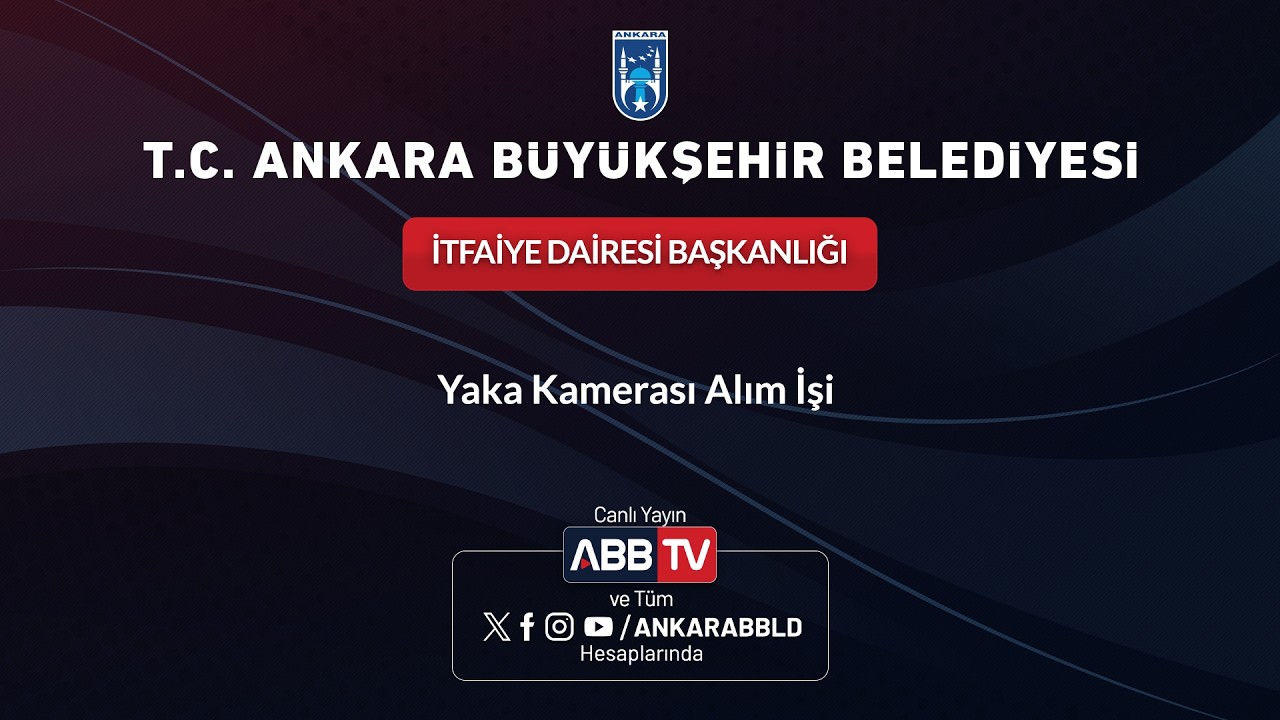İTFAİYE DAİRESİ BAŞKANLIĞI - Yaka Kamerası Alım İşi
