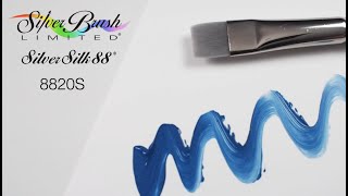 SILVER BRUSH SILVER SILK CHISEL BLENDER PENNELLO QUADRATO MANICO CORTO SERIE 8820S
