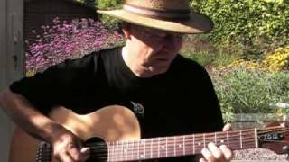 No More Troubles Now - Lonnie Johnson blues on a 10-string guitar