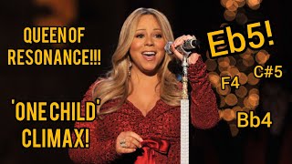 Mariah Carey sings &#39;ONE CHILD&#39; 100%  LIVE PURE VOCALS during Christmas Concert Rehearsal