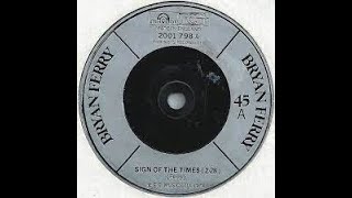 Bryan Ferry Sign Of The Times Lyrics