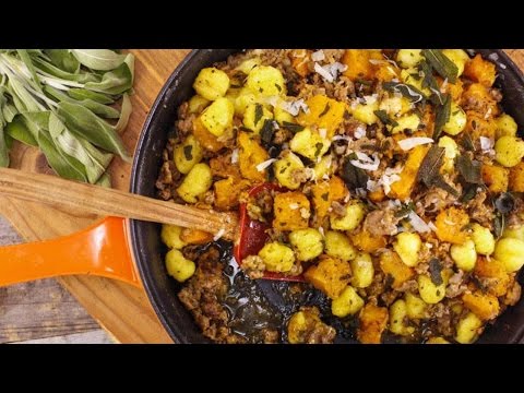 Butternut Squash, Sweet Sausage, Gnocchi and Sage