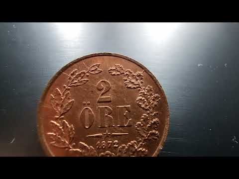 2 Öre 1872 Karl XV video 2