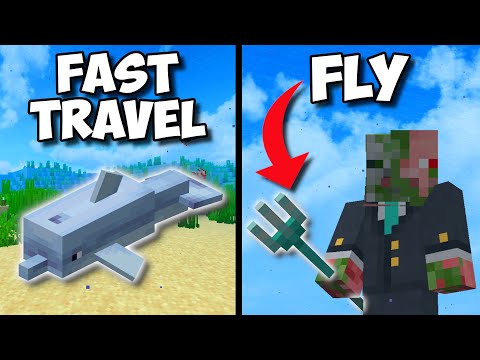 18 Secret Underwater Hacks In Minecraft...