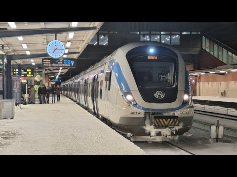 Vinter på järnvägen - del 1 / En kväll i Älvsjö station 