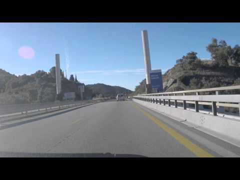France to Spain by Autoroute - A9/E15 - Le Boulou to La Jonquera