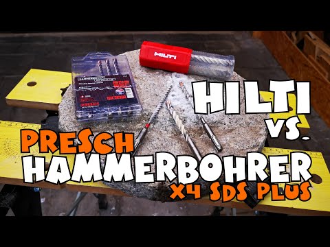Hilti vs. Presch Hammerbohrer SDS-plus X4 7-tlg Set