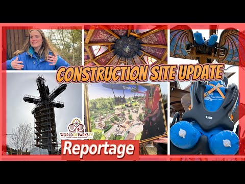 Toverland Neuheiten 2023 NEW (Construction site report) Pixarus Dragonwatch Garden Tour Jumping Juna