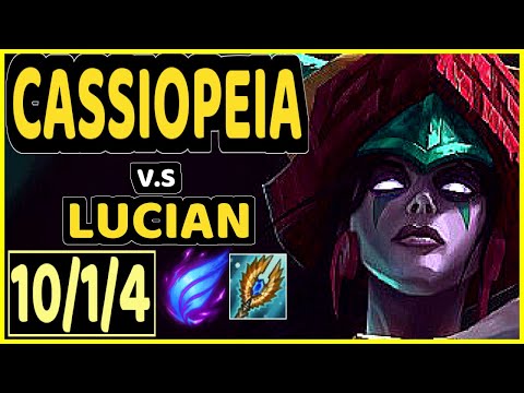 KATEVOLVED (CASSIOPEIA) vs LUCIAN - 10/1/4 KDA MID CHALLENGER GAMEPLAY - NA