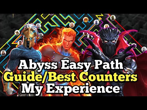 Abyss Of Legends Easy Path Guide/Best Counters + My Experience | Marvel Contest Of Champions