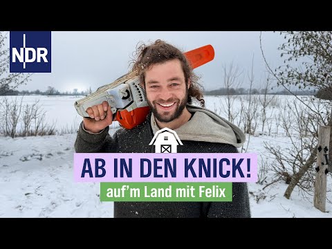 Durchbruch zweier Wallhecken bei Minusgraden | Premiere: Auf'm Land mit Felix | Folge 01 | NDR