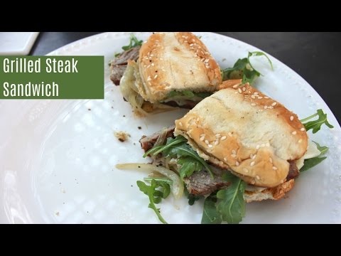 Steak Sandwich Recipe: Best Grilled Steak Sandwich (NY...
